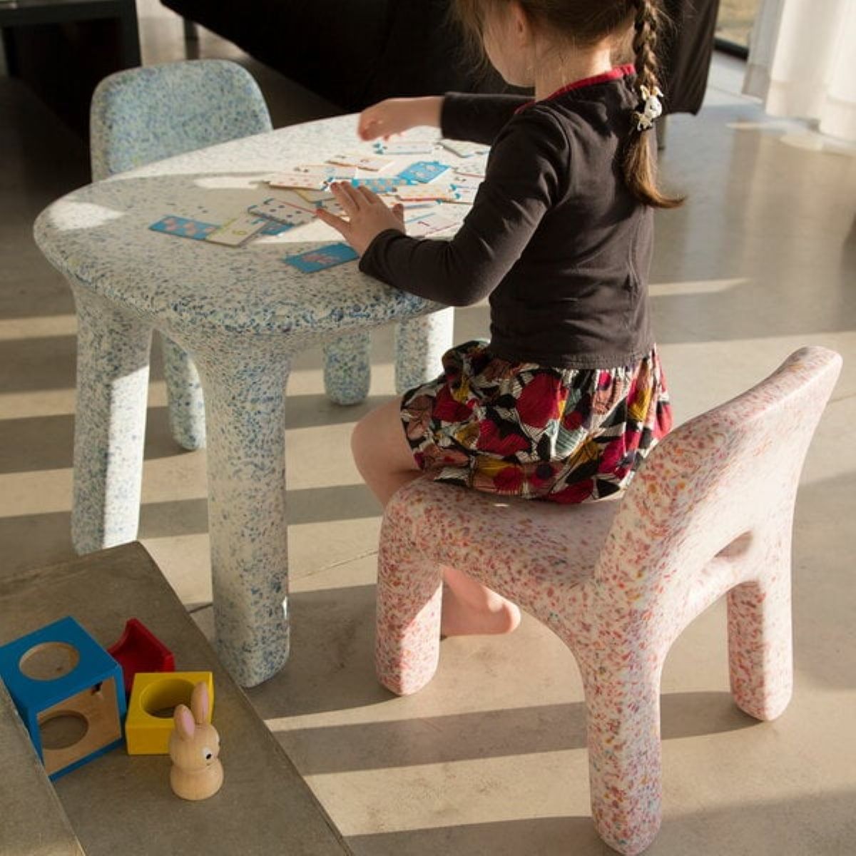 Luisa table ocean blue - Charly's