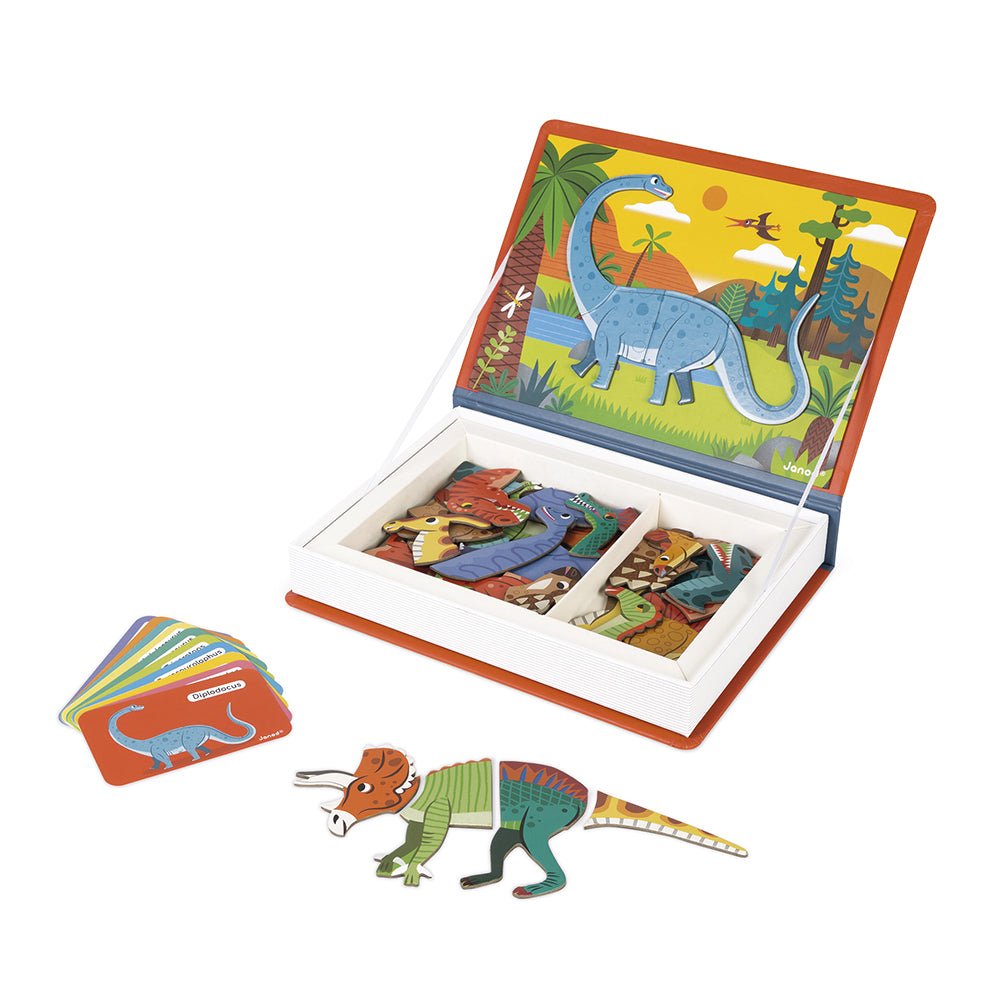 Magneetboek dinosaurus 40st - Charly's