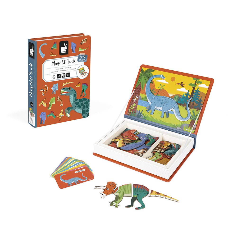 Magneetboek dinosaurus 40st - Charly's