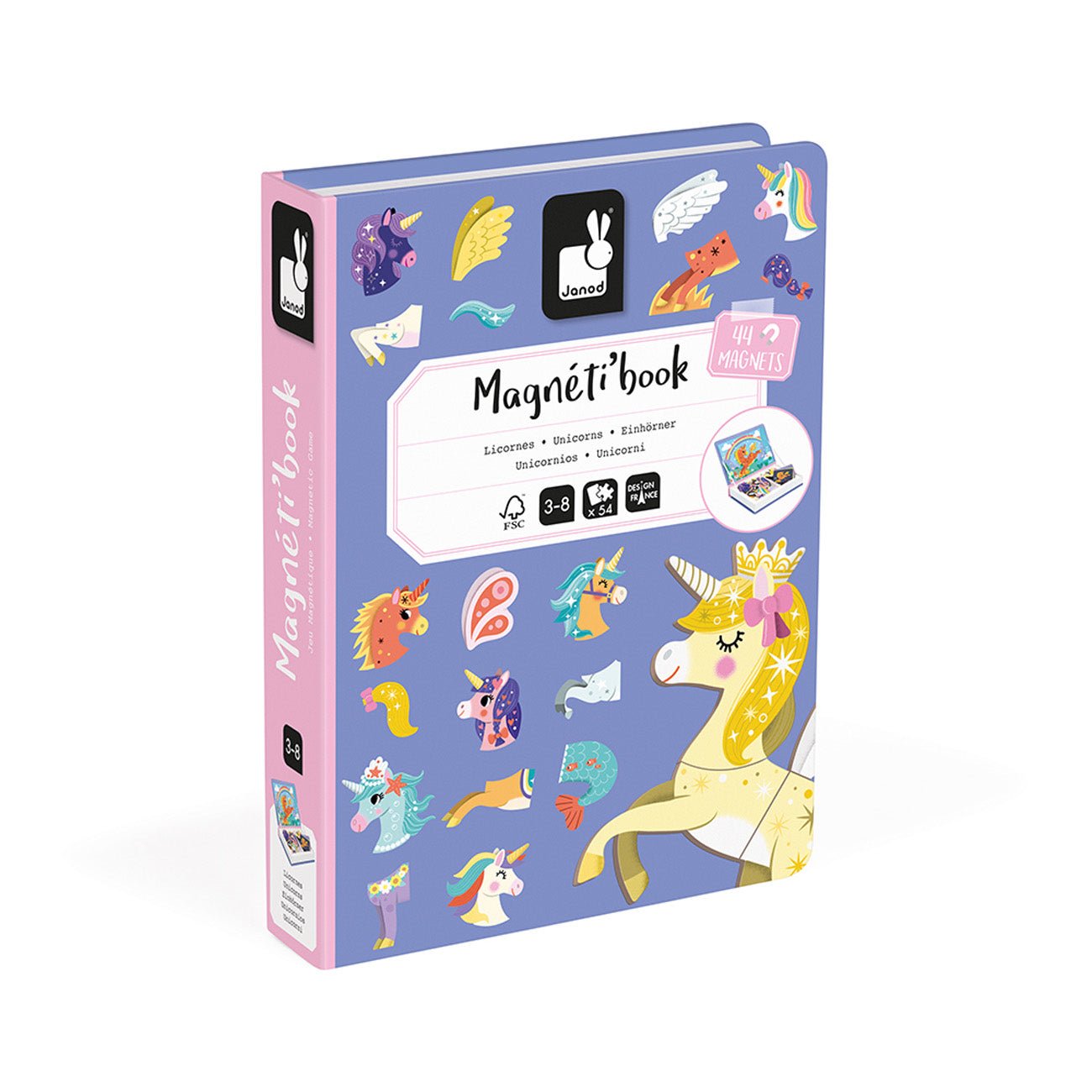 Magneetboek eenhoorn 44st - Charly's