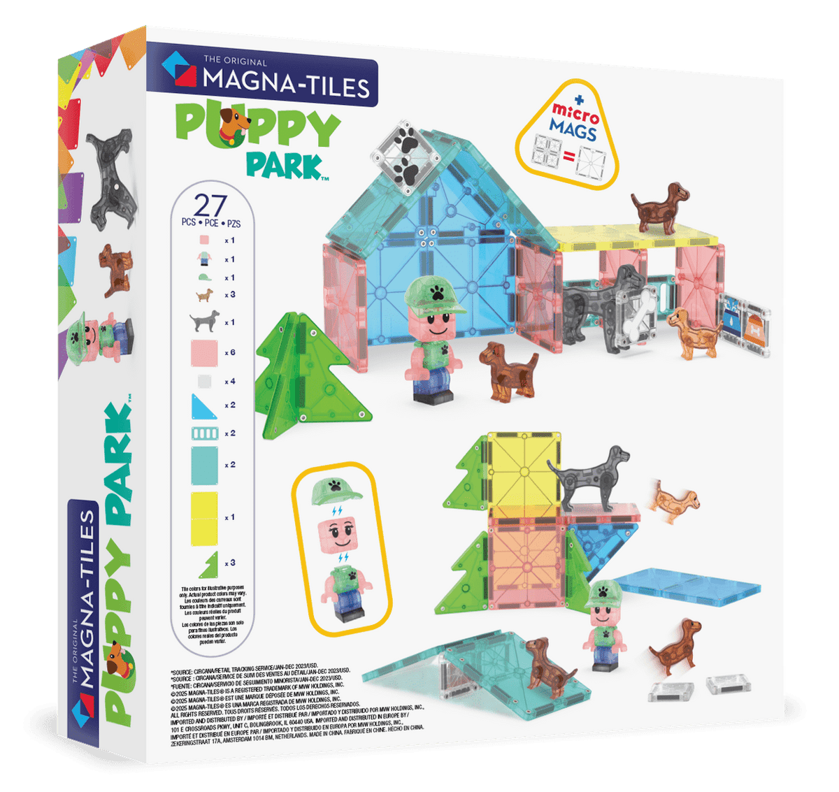 Magnetische tegels puppy park 27st. - Charly's