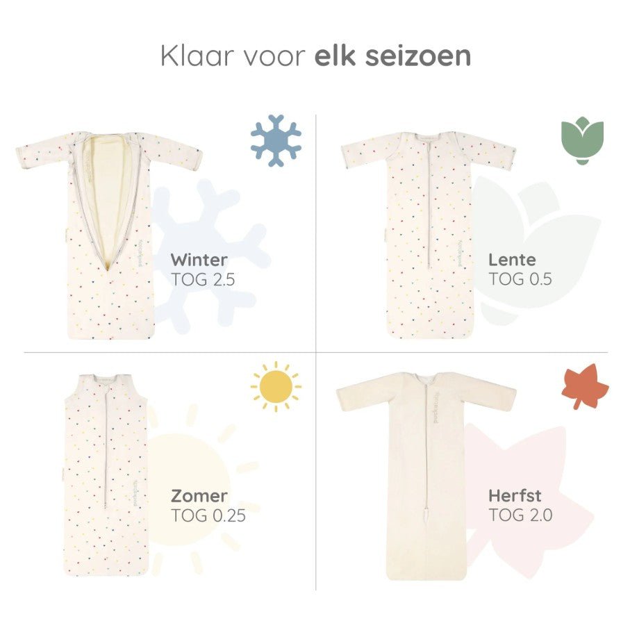 Meegroeislaapzak 6M - 2.5Y hearts confetti - Charly's