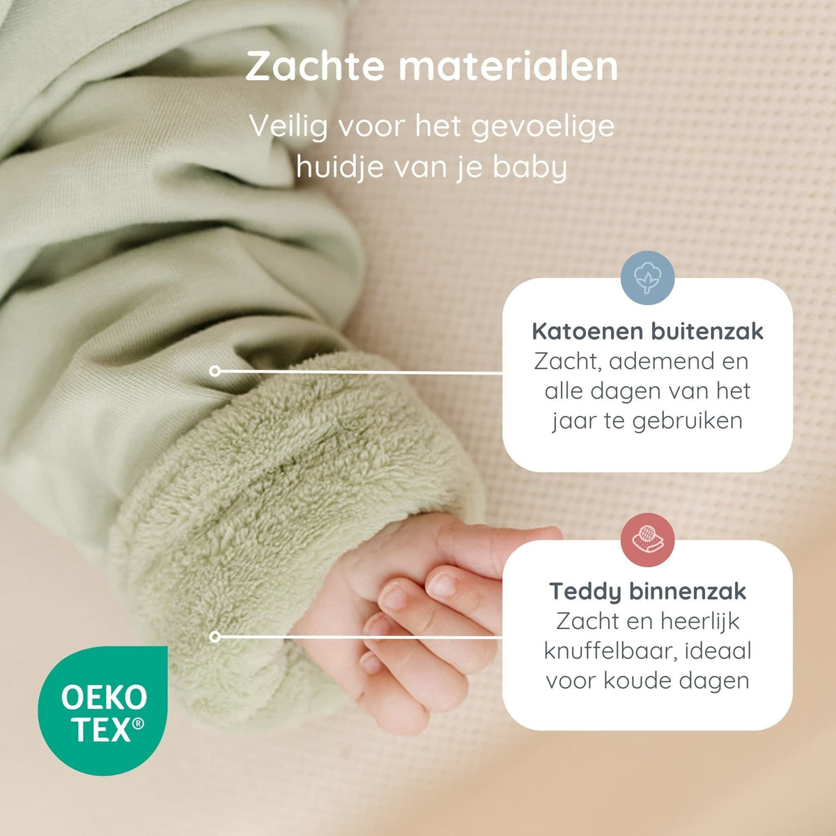 Meegroeislaapzak 6M - 2.5Y Olive - Charly's