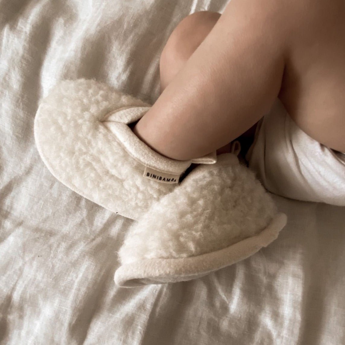 Merino booties milk - Charly's