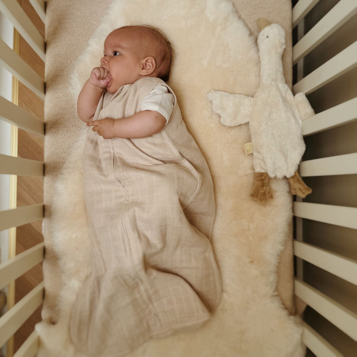 Muslin slaapzak beige - Charly's
