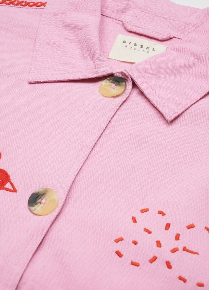 Organic cotton jacket rose - Charly's