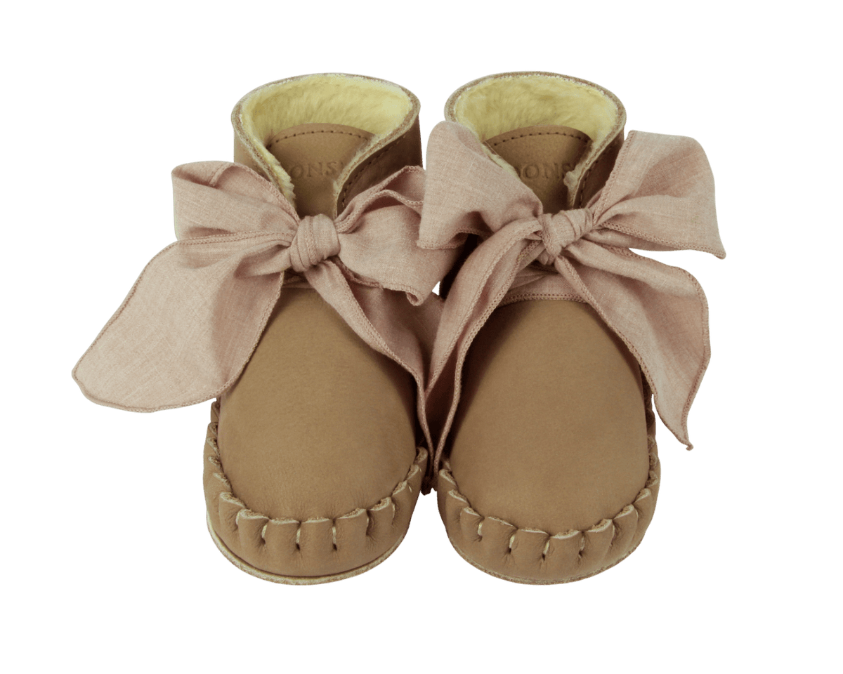 Pina organza booties truffle nubuck - Charly's