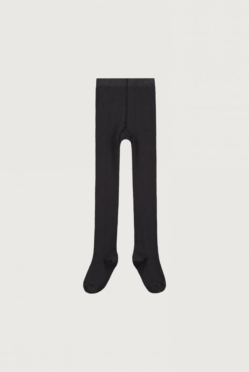 Ribbed tights black - Charly's