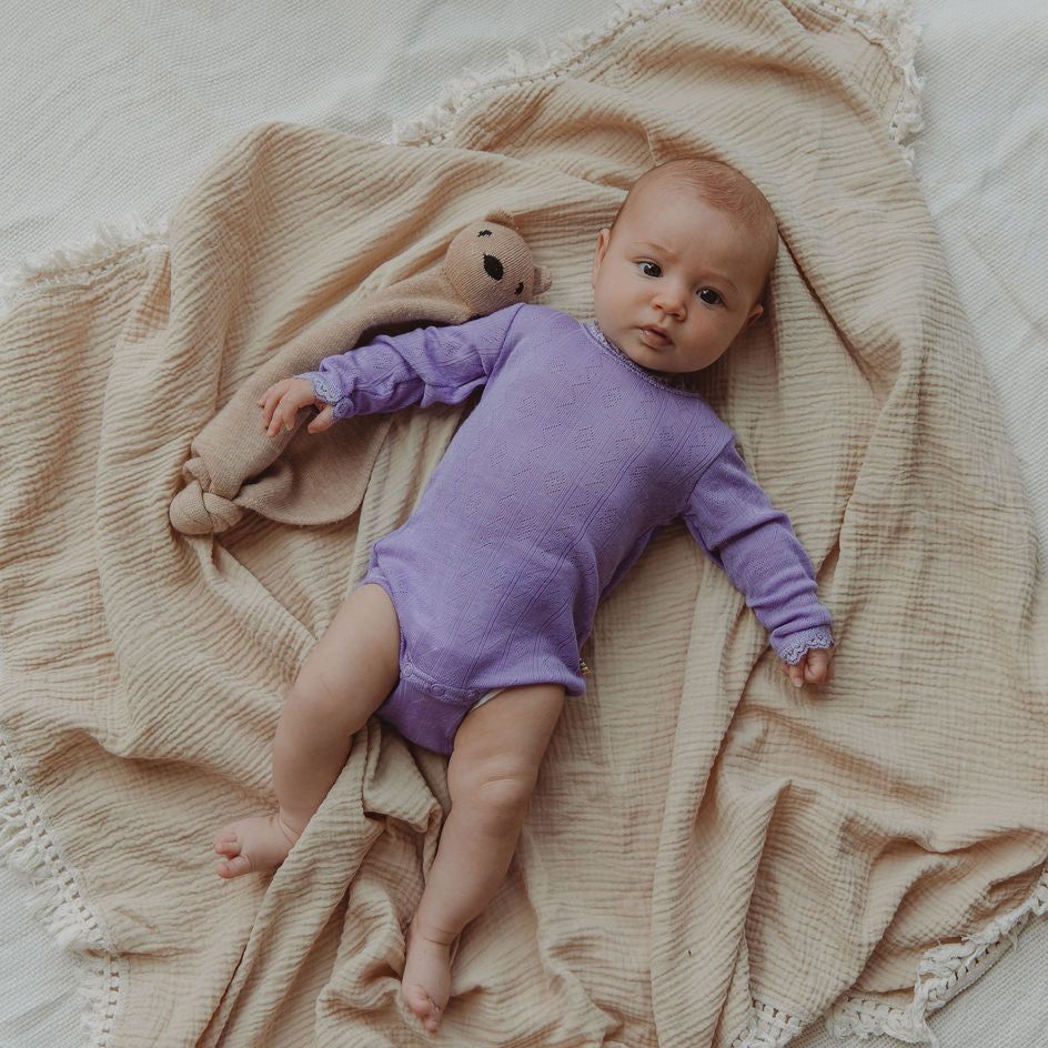 Romper paars pointelle - Charly's