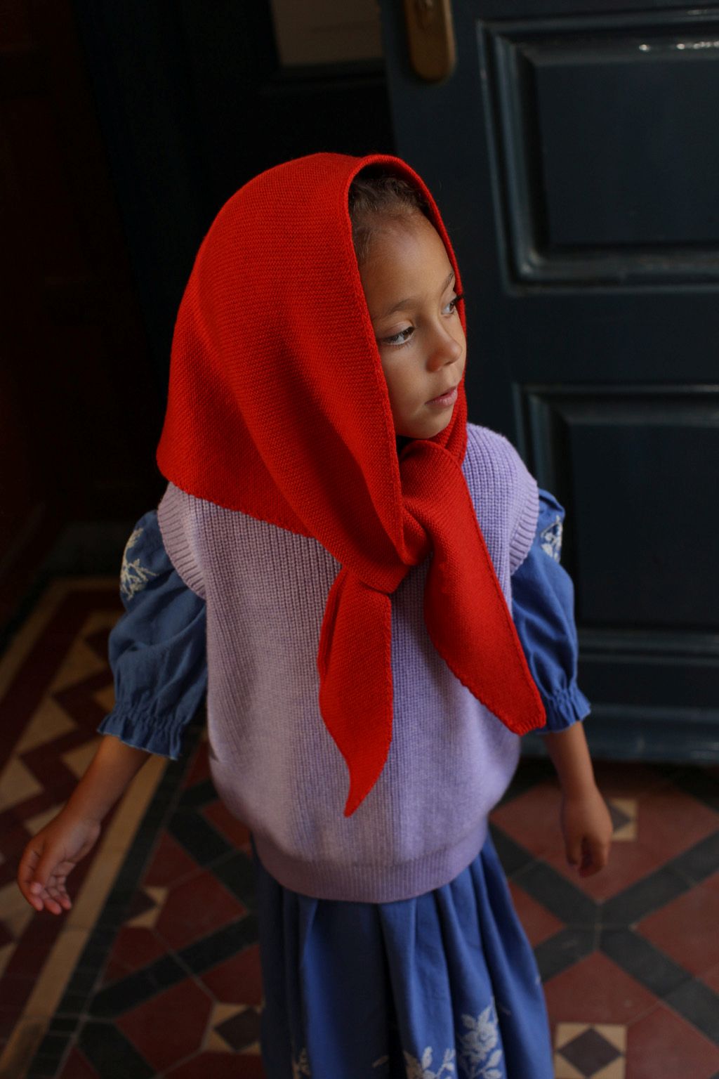 Sjaal josephina rood kids & dames - Charly's