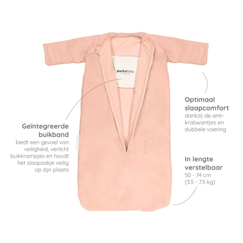 Slaapzak Winter 0 - 6M Teddy Peach - Charly's
