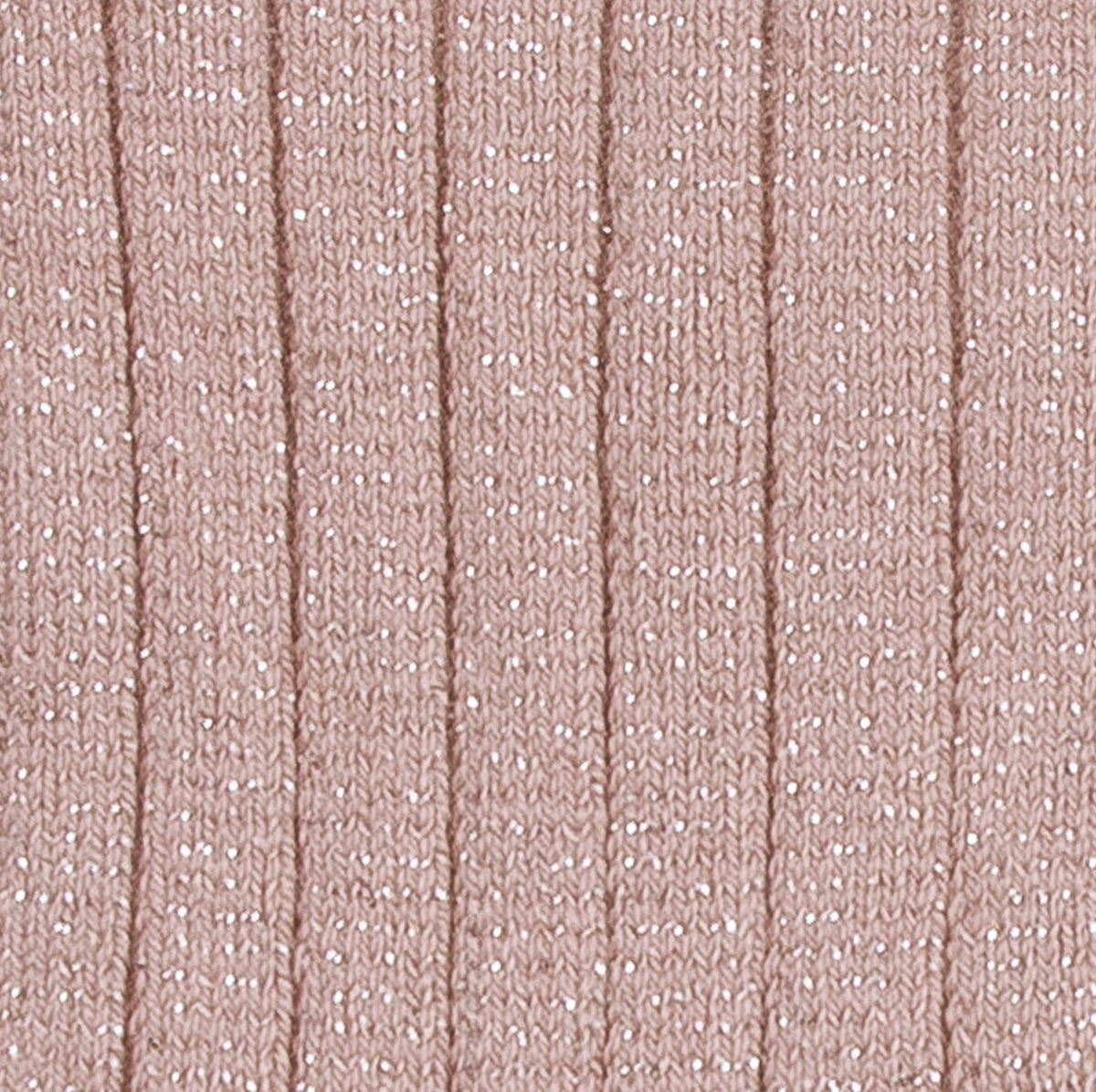 Sokken ribbed rose glitter - Charly's