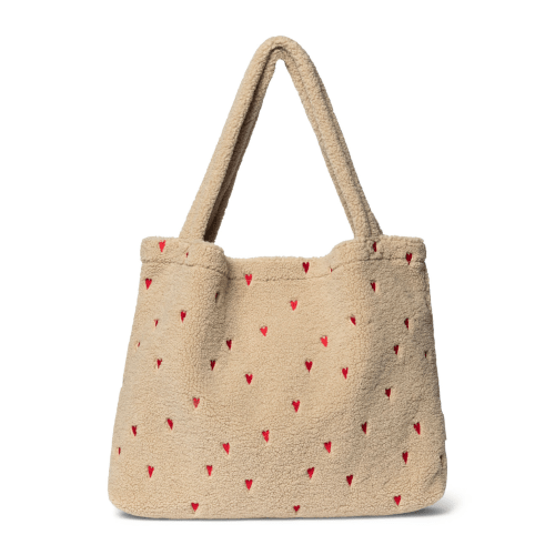 Studio Noos Mom Bag Hearts Teddy Ecru - Charly's