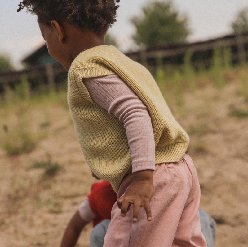 Vest harvey kids light yellow - Charly's
