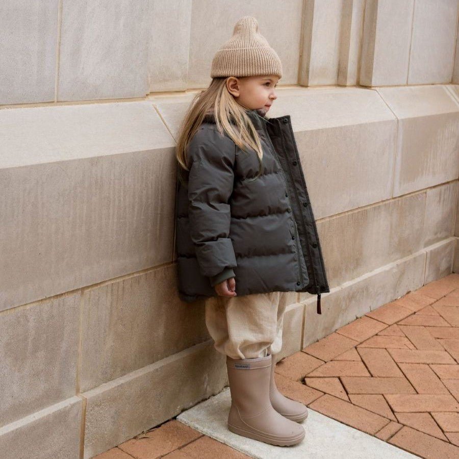 Winterjas ebony grijs enfant - Charly's