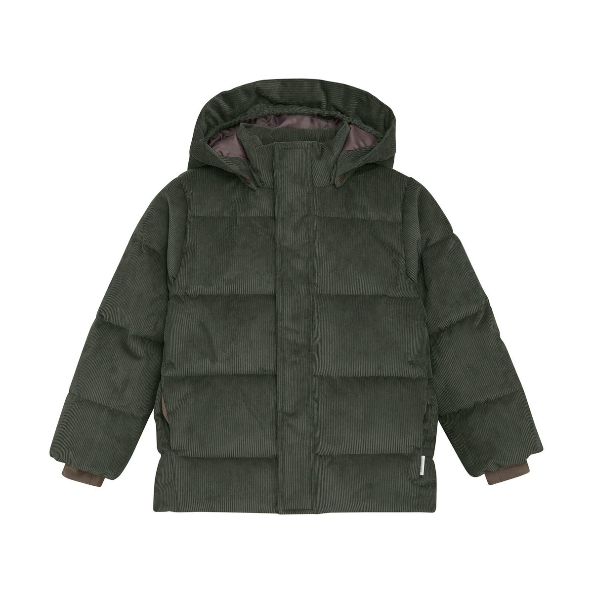 Winterjas kambaba groen corduroy enfant - Charly's