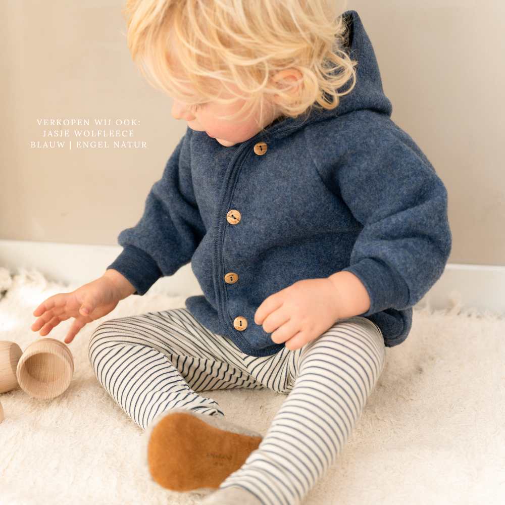 Wollen legging blauw - Charly's