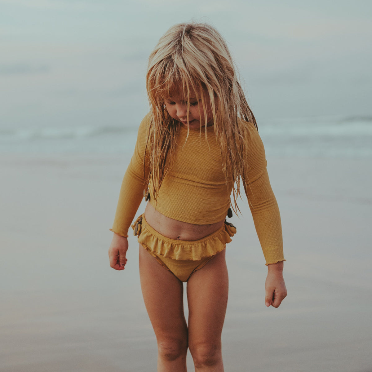 Nia swim shirt lemon - Charly's